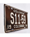 Amerikai rendszám Colorado 1954 Colorful S11-59
