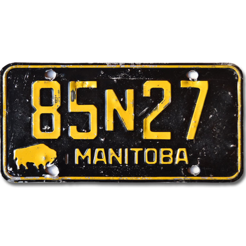 Kanadai rendszám Manitoba 1958 Black 85N27