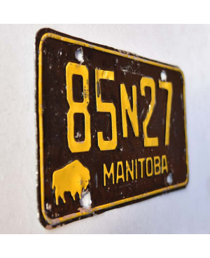 Kanadai rendszám Manitoba 1958 Black 85N27