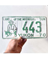 Kanadai rendszám Yukon 1970 Midnight Sun 443
