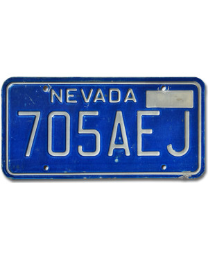 Amerikai rendszám Nevada Blue 705AEJ
