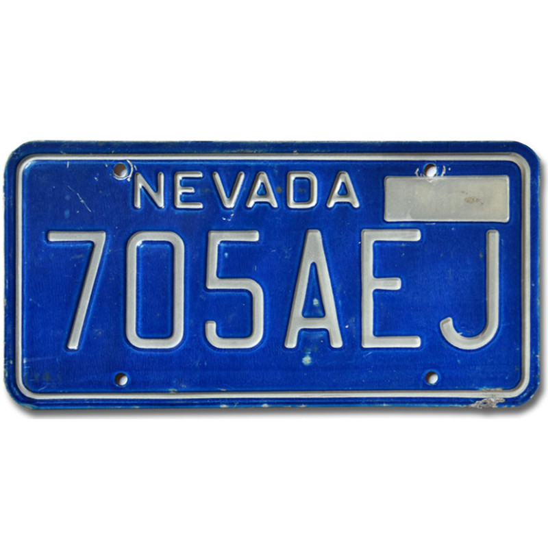 Amerikai rendszám Nevada Blue 705AEJ