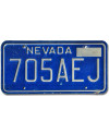 Amerikai rendszám Nevada Blue 705AEJ