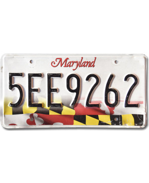 Amerikai rendszám Maryland Flag 5EE9262