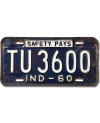 Amerikai rendszám Indiana 1960 Safety Pays TU 3600