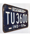 Amerikai rendszám Indiana 1960 Safety Pays TU 3600