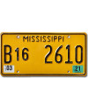 Amerikai rendszám Mississippi Heavy Truck B16-2610