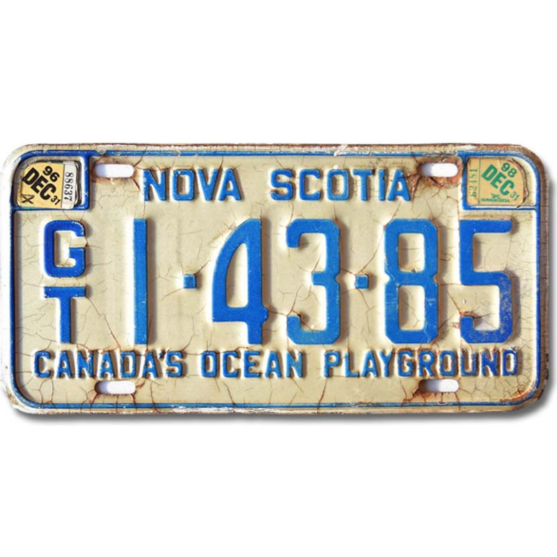 Kanadai rendszám Nova Scotia Playground GT 1-43-85