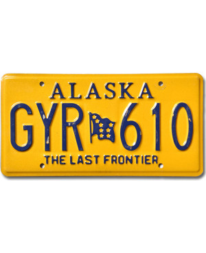 Amerikai rendszám Alaska Last Frontier GYR 610