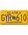 Amerikai rendszám Alaska Last Frontier GYR 610