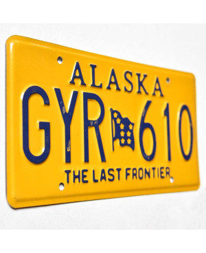 Amerikai rendszám Alaska Last Frontier GYR 610