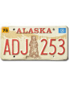 Amerikai rendszám Alaska 1976 Grizzly Bear ADJ 253