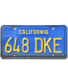 Amerikai rendszám California Blue 648 DKE
