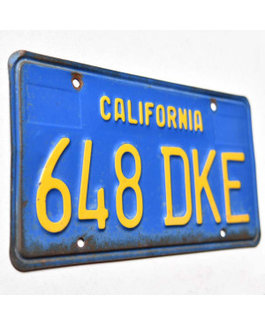 Amerikai rendszám California Blue 648 DKE