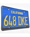 Amerikai rendszám California Blue 648 DKE