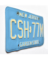 Amerikai rendszám New Jersey Garden State Blue CSH-77M