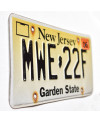 Amerikai rendszám New Jersey Garden State MWE-22F