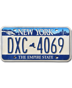 Amerikai rendszám New York Empire State DXC-4069