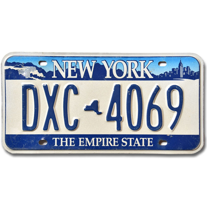 Amerikai rendszám New York Empire State DXC-4069