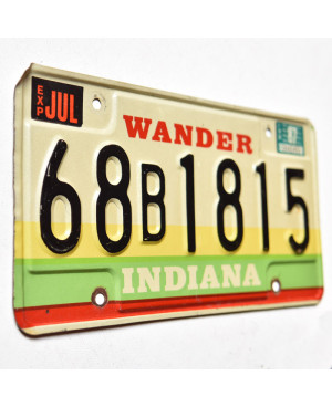 Amerikai rendszám Indiana 1987 Wander 68B1815
