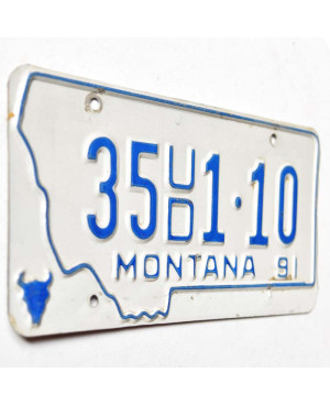 Amerikai rendszám Montana 1991 White 35UD1-10