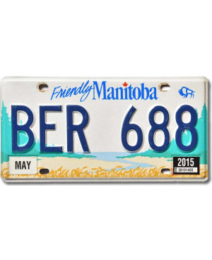 Kanadai rendszám Manitoba Friendly BER 688