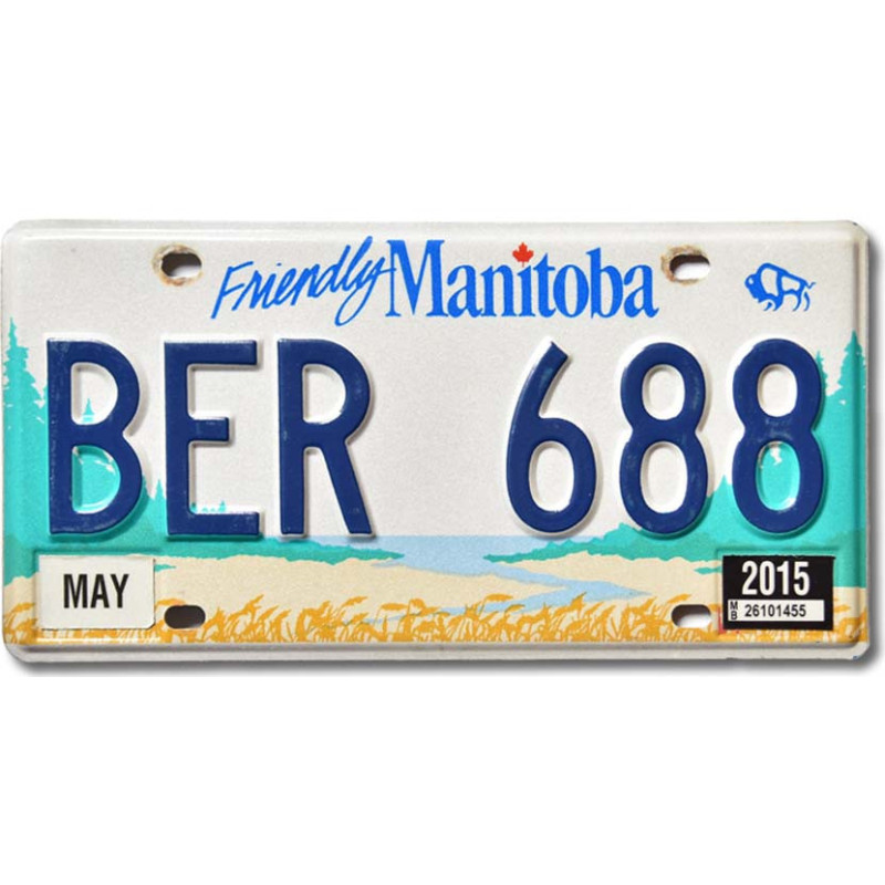 Kanadai rendszám Manitoba Friendly BER 688