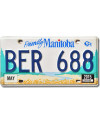 Kanadai rendszám Manitoba Friendly BER 688