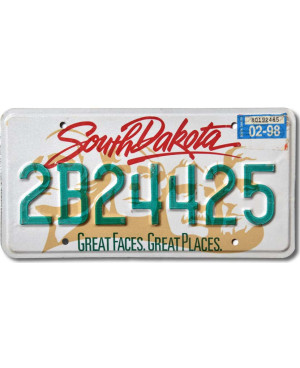 Amerikai rendszám South Dakota Great Faces