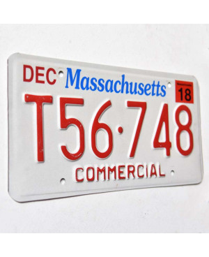 Amerikai rendszám Massachusetts Commercial T56-748