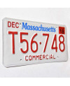 Amerikai rendszám Massachusetts Commercial T56-748