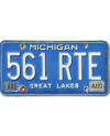 Amerikai rendszám Michigan Great Lakes 561 RTE