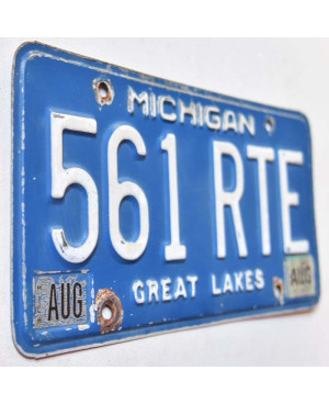 Amerikai rendszám Michigan Great Lakes 561 RTE