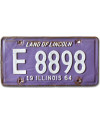 Amerikai rendszám Illinois 1964 Purple E 8898