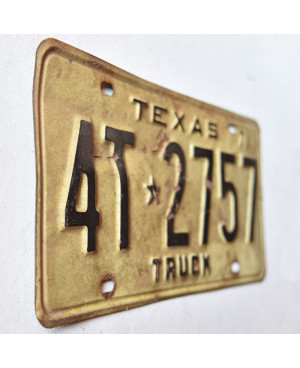 Amerikai rendszám Texas 1971 Truck 4T.2757