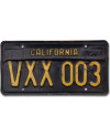Amerikai rendszám California 1963 Black VXX 003