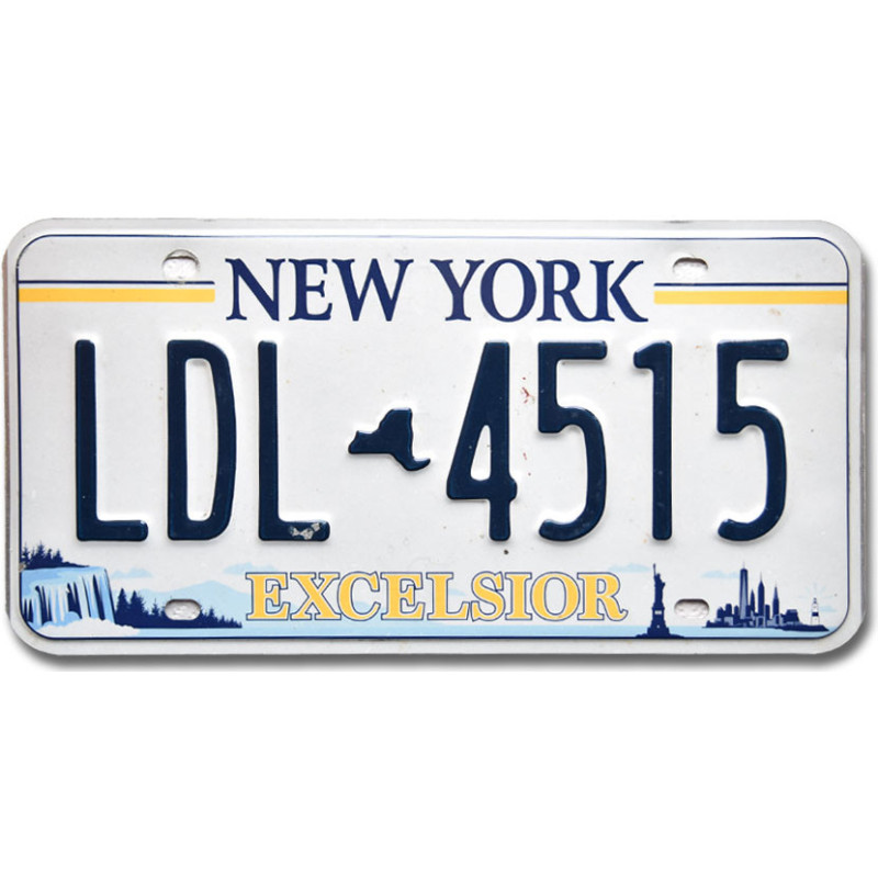 Amerikai rendszám New York Excelsior LDL 4515