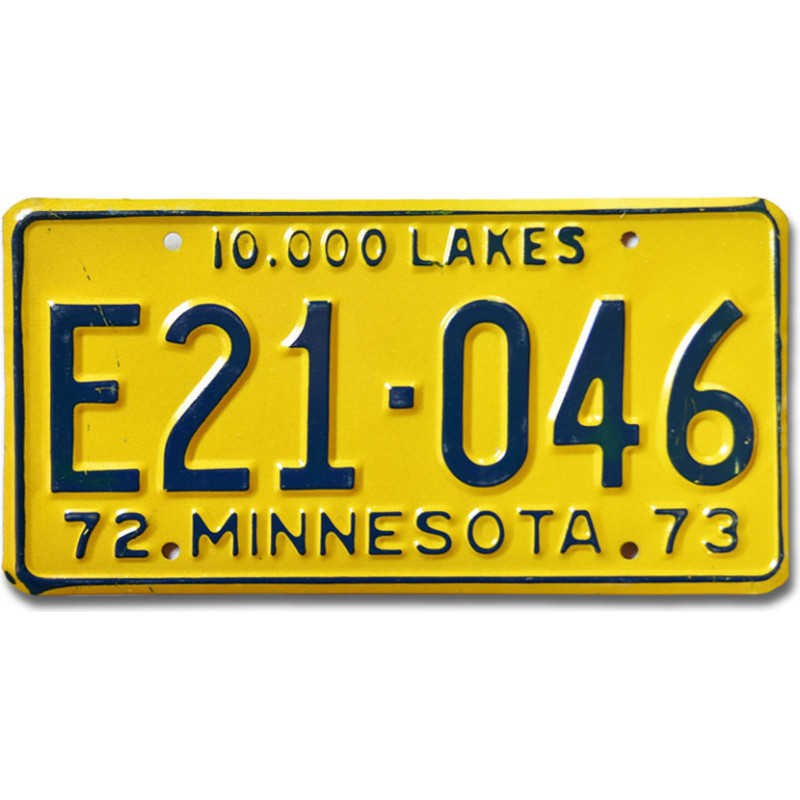Amerikai rendszám Minnesota 1972 Truck E21-046