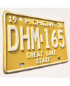 Amerikai rendszám Michigan 1970 Great Lake State DHM-165