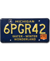 Amerikai rendszám Michigan Water Wonderland 6PGR42