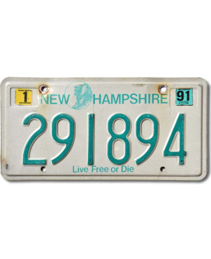 Amerikai rendszám New Hampshire Live Free 291894