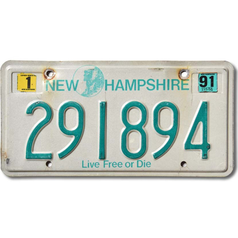 Amerikai rendszám New Hampshire Live Free 291894