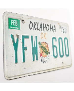 Amerikai rendszám Oklahoma OK
