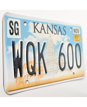 Amerikai rendszám Kansas Capitol