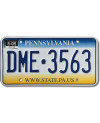 Amerikai rendszám Pennsylvania State DME-3563
