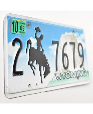 Amerikai rendszám Wyoming Bronco 2-7679