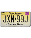 Amerikai rendszám New Jersey Garden State JNX-99J