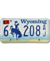 Amerikai rendszám Wyoming Blue Bronco 6-208AJ