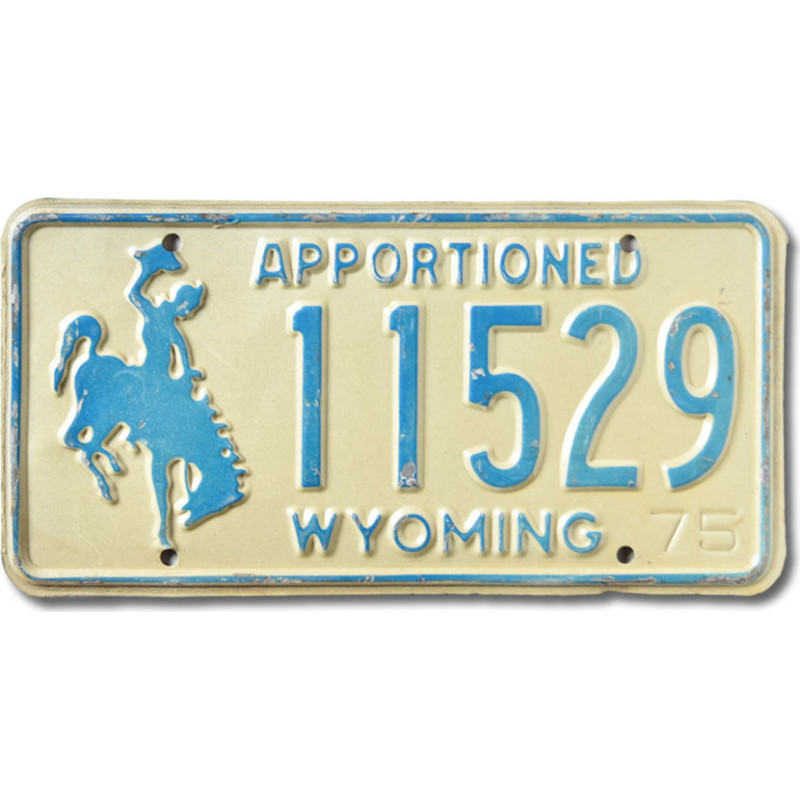 Amerikai rendszám Wyoming Apportioned Blue 11529