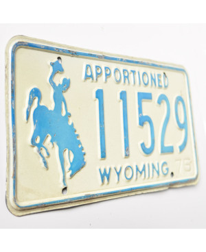 Amerikai rendszám Wyoming Apportioned Blue 11529